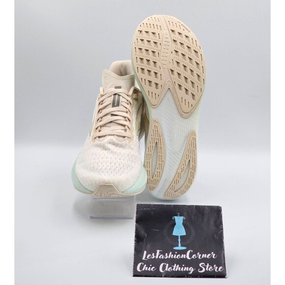Brooks Women's Beige White Mint Hyperion Tempo Running Shoes Sz 10 2930 - Picture 3 of 16